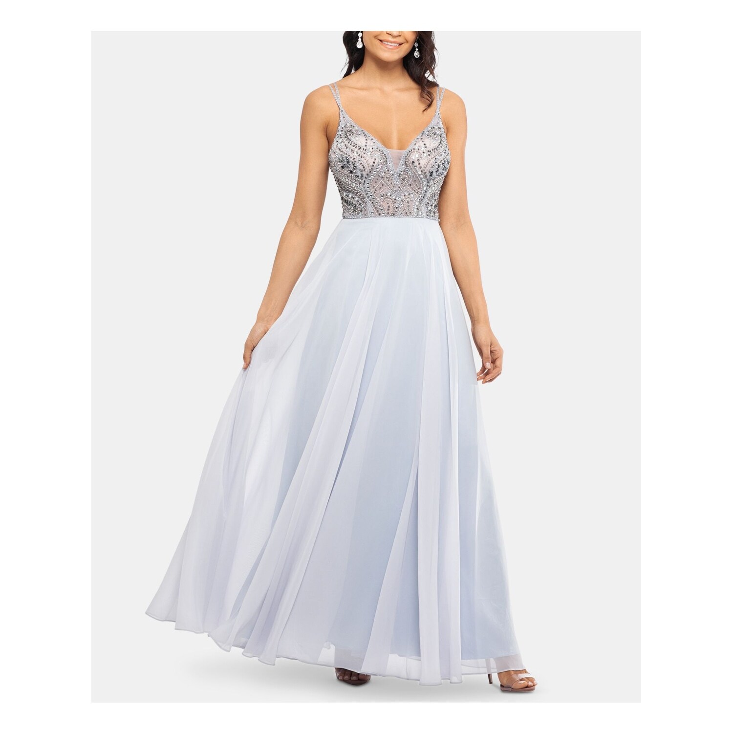 Xscape silver hot sale dress